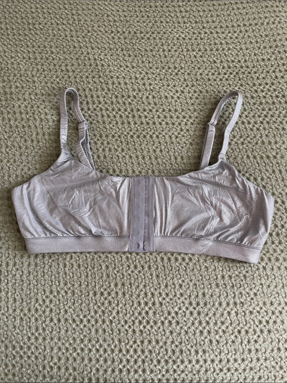 Skims Wireless Soft Scoop Bralette - silver